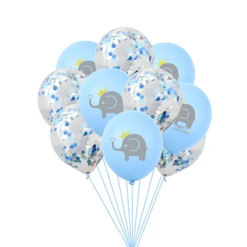 10шт Crtani слоненок šljokicama balon skup vjenčanje je dan rođenja dekoracije od balona svečanoj atmosferi ukras