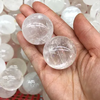 1pc 30 mm, Bijela Prirodni Kalcit Islandski Шпат Opseg Quartz Crystal Bowl Liječeći Kamen Reiki Ukras Osnovnoj Sobe Energetske Vibracije