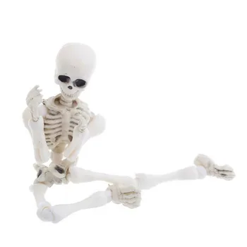 2 kom. Pokretna Gospodin Kosti Kostur Model Ljudske Lubanje Cijelog Tijela Mini Figurica Igračka Halloween Izravna Dostava