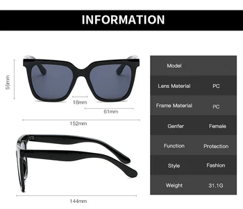 2022 Nove Modne Sunčane Naočale Ženske Dizajnerske Marke Klasicni Pravokutni Sunčane Naočale Ženske Ins Popularne Šarene Boxy Vintage Naočale