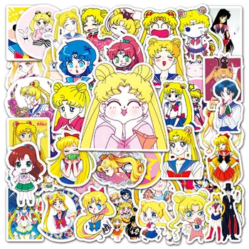 50/100 kom. Sailor Moon Anime Naljepnice Kawaii Cipele za Djevojčice DIY Kofer Boca Za Vodu Torbica Telefona Vodootporan Crtani Naljepnice za Djecu Igračke, Konj