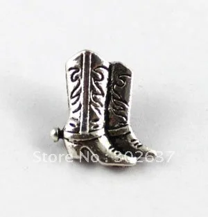 BESPLATNA DOSTAVA 120ШТ Tibetanski silver kauboj cipele gumbe perle A15357