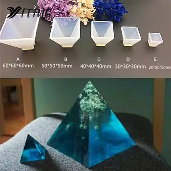 Bistra Piramide Silikonska Forma DIY Od Smole Ukrasna Zanat Nakit Izrada kalupa od smole za nakit