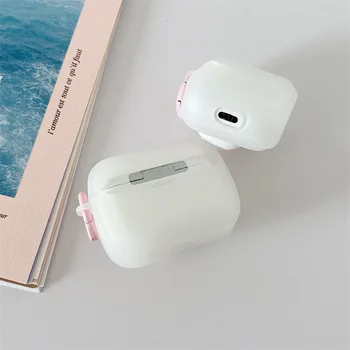 Crtani Slatka Bijela 3D Zec Torbica za Apple AirPods 1 2 3 Pro Sjedalo Torbica za iPhone Bluetooth Slušalice Air Pod Pods Torbica