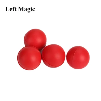 Crvena biljarskih kugli s умножением (Mekano, promjera 4,2 cm) Fokusira se od jednog do četiri Lopte Iluzija Mađioničar Pribor za Trikove Rekvizite
