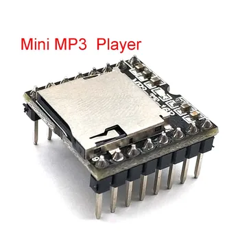DFPlayer Mini MP3 Player Modul MP3 Naknada Dekodiranje Glasa, Podržava TF Kartice U-Disk IO/Serijski Port/AD za Arduino Diy Kit