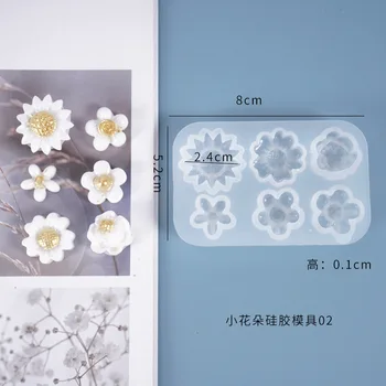 DIY Crystal Epoksida Kalup Male Cvijeće Ukras Cijela Ploča Multi-Specifikacija Tratinčica Silikonska Forma