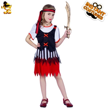 Djevojčica Je Pirat Cosplay Odijelo Dijete Halloween Kostim Za Zurke Maske Odijelo Dijete Pirat Djeca Cool Skup