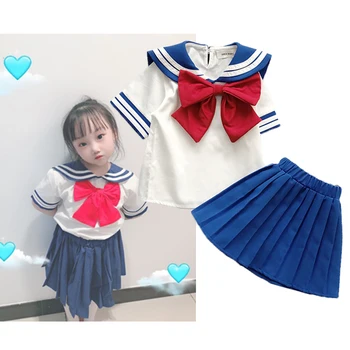 Dječji anime Suknja za Косплея Sailor Moon Za Djevojčice, Плиссированная suknja, poklon za rođendan, Halloween, mornar odijelo, Haljina za djevojčice