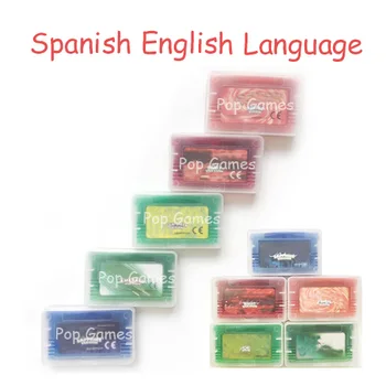 ESP Španjolski Engleski List Rubin-Crvena-dokaz safir Toner kaseta s Memorijom za Video igre za 32-Bitne Konzole Pribor