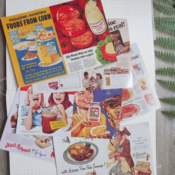 Europski i američki starinski hrane plakat naljepnice DIY scrapbooking baza kolaž mobilni telefon računalne ukras naljepnice