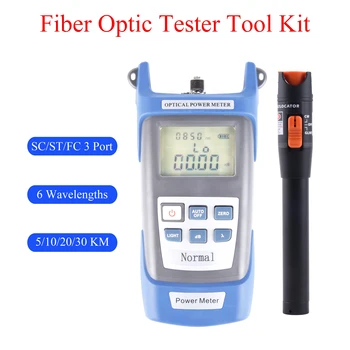 FTTH Fiber-Optički Tester Set Alata Optički Mjerač Snage-70 dbm do + 3 dbm SC/FC/ST Optički Kabel Tester Olovke Crveni Laser Kombinacija