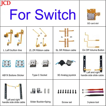 JCD ZL L SL ZL ZR L Lijevo Desno Rame Gumb za Pokretanje Fleksibilan Kabel za Nintend Switch NS Konzola Analogni Joystick/Priključak Type-C