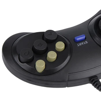 Klasični Retro 6 Tipki Žičano Ručka Gaming Kontroler, Gamepad navigacijsku tipku navigacijsku tipku Za Sega Md2 PC-Mac Mega Drive Igre Pribor