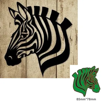 Metalne rezanje marke izrezati marke kalup Životinja zebra ukras Album za albume papir obrtni nož kalup oštrica udarac šablone