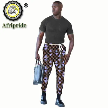 Muške hlače U afričkom stilu Дашики Hlače s po cijeloj površini Afrička Modne odjeće Bazen Riche Odjeća Većih Veličina Slim Fit S2011004