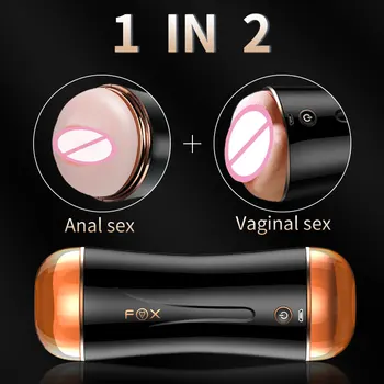 Muški Masturbator Dual-Channel Anal Pička Prava Maca Šalica Za Masturbaciju Porno Sex Machine Pravi Muški Spolni Čin Seks Igračke