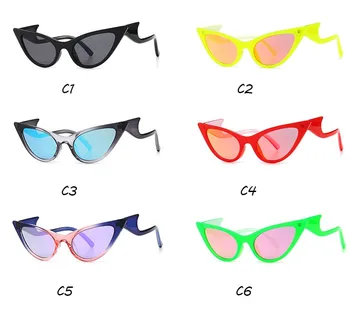 Novi mačji sjenilo za žene, trendy sunčane naočale marke ženske naočale cateye oculos feminino, sunčane naočale, Seksi UV400 Oculos