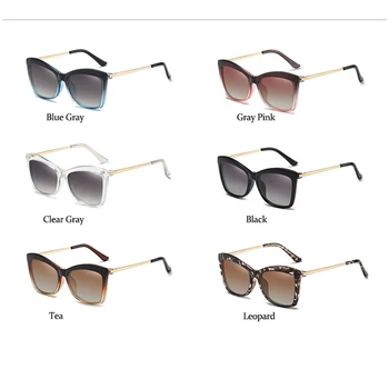 Polarizovana ženske Sunčane naočale Leće S Magnetskom Kopčom Klasični Mačje Oči Anti-Plave Naočale Žena 2 U 1 Isječak Na Sunčane naočale