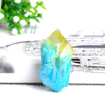 Prirodni Kristal Galvanska Mješavina Neobrađeni Kvarc Nepravilnog Oblika Klastera Zdrav Kamen Crystal Spot Uzorak Home Dekor Minerale Poklon