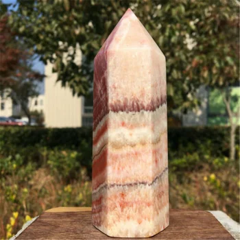 Prirodni Svinjske Kameni stup Quartz Crystal Toranj Točka Ozdravljenja madafascar