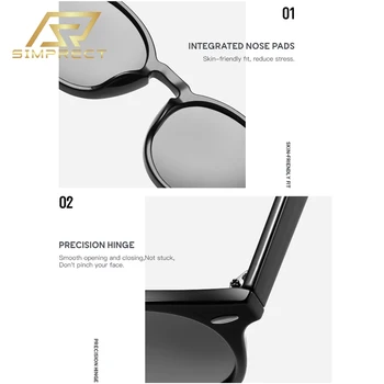 SIMPRECT Polarizirane Sunčane Naočale Ženske 2022 Luksuzne Marke Dizajnerske Kvalitetne Sunčane Naočale, Modni Vintage Retro Okrugli Nijanse Za Žene