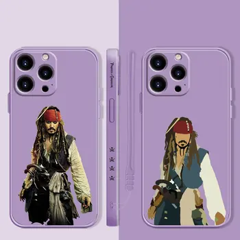 Torbica za telefon Candy za iPhone 14 13 12 11 Pro Max 6S 6 7 8 Plus X XR 12 13 Mini Mekan Silikon Disney Pirati s Kariba