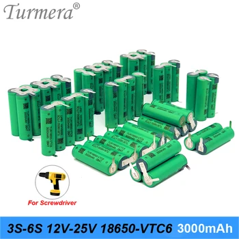 Turmera VTC6 18650 3000 mah 30A Baterija 3 S 12,6 4S 16,8 U 5S 21 U 6 S 25 sa Сварочным Nikla za 12 18 U Odvijača Baterija Primjena
