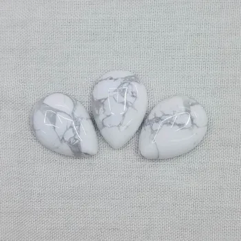 Veleprodaja 13x18 mm prirodni kamen хаулит zrna bijela guttate кабошон 50 kom. za DIY nakit pribor Besplatna dostava
