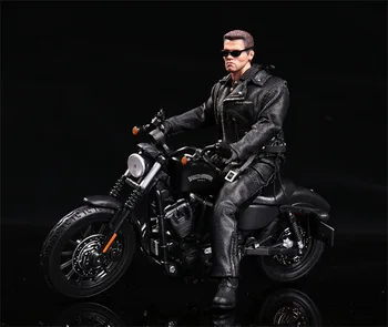 VELIKE BLIZANCI 1/12 Skala Ograničeno Figurica Terminatores 2 Judgment T-800 Harley Motors Model za Kolekciju