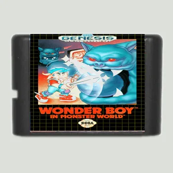 Wonder Boy 16 bita MD Igraća karta Za Sega Mega Drive Za Genesis