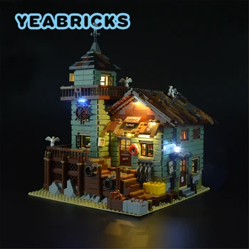 YEABRICKS Led Lampa Set za 21310 Starog Ribolovnog trgovine Skup sastavnih blokova (ne uključuje model) Cigle Igračke za Djecu