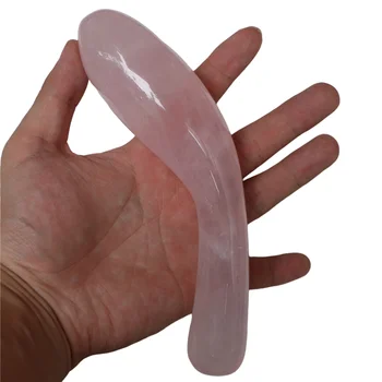 Štapić Yoni masaža kristalno roza kvarca 18KMS prirodna za zdravlje ILI poklon za žene