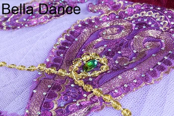 Ženski Klasični Kostim Balet Kutiju Za Ples, Stručni Balet Odijela-Omot, Natjecateljski Balet Svežanj PurpleT9085